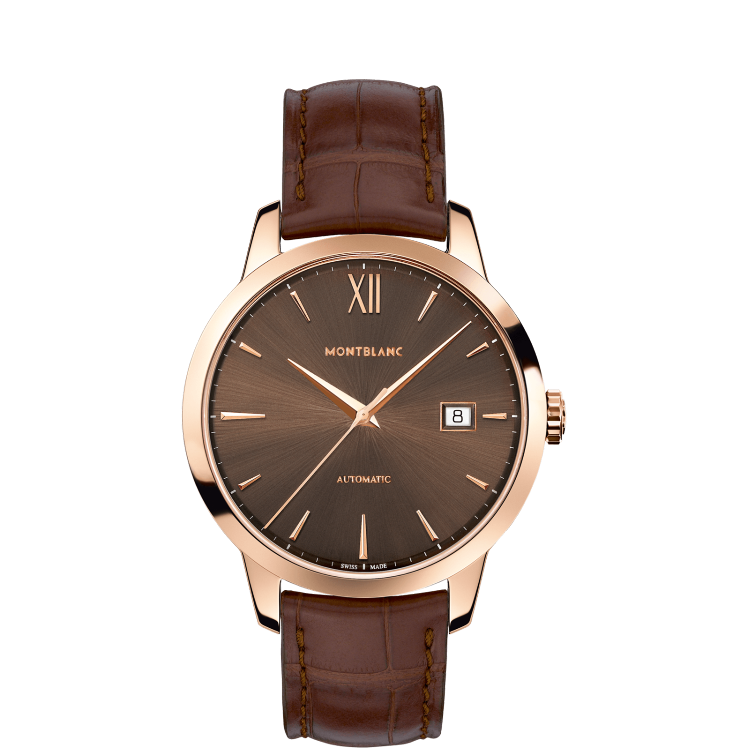 Montblanc Heritage Spirit Automatic 39mm Red Gold Brown 111875 Montblanc Heritage Spirit Automatic 39mm Red Gold Brown 111875