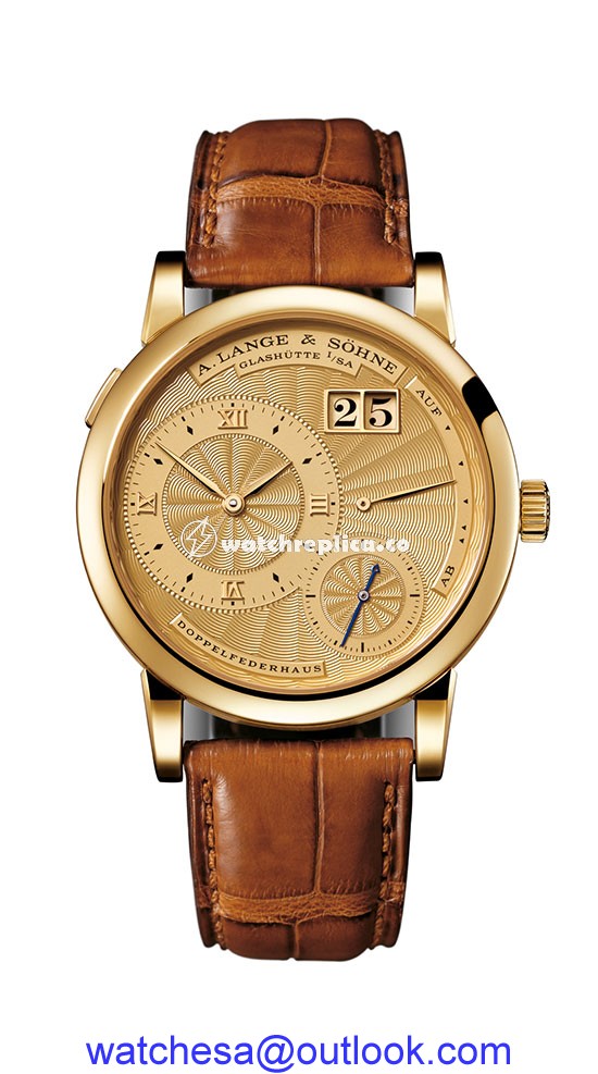 A. Lange & Sohne Lange 1A Gold Guilloche 112.021 A. Lange & Sohne Lange 1A Gold Guilloche 112.021