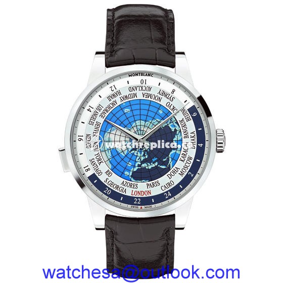 Montblanc Heritage Spirit Orbis Terrarum Stainless Steel 112308 Montblanc Heritage Spirit Orbis Terrarum Stainless Steel 112308
