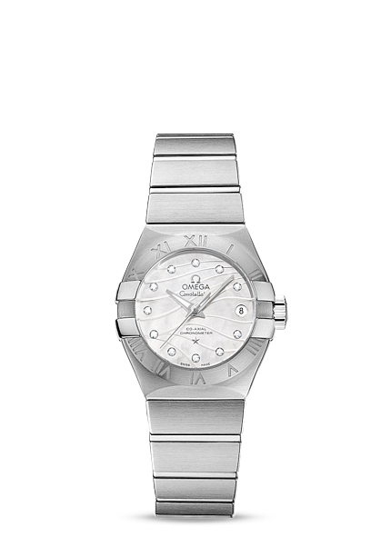 Omega Constellation 27mm Co-Axial Brushed MOP 123.10.27.20.55.002 Omega Constellation 27mm Co-Axial Brushed MOP 123.10.27.20.55.002