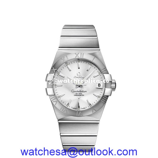 Omega Constellation 38mm Co-Axial Brushed 123.10.38.21.02.001 Omega Constellation 38mm Co-Axial Brushed 123.10.38.21.02.001