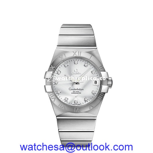 Omega Constellation 38mm Co-Axial Brushed 123.10.38.21.52.001 Omega Constellation 38mm Co-Axial Brushed 123.10.38.21.52.001