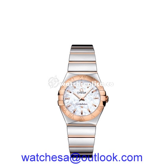 Omega Constellation 27mm Quartz Polished Two Tone / MOP 123.20.27.60.05.003 Omega Constellation 27mm Quartz Polished Two Tone / MOP 123.20.27.60.05.003