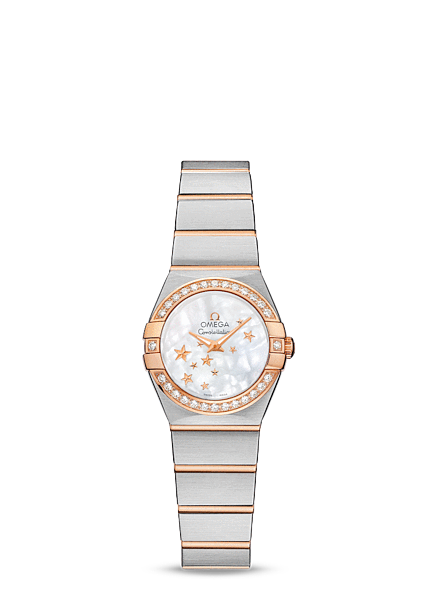 Omega Constellation 24mm Quartz Two Tone / Diamond Bezel / Stars 123.25.24.60.05.002 Omega Constellation 24mm Quartz Two Tone / Diamond Bezel / Stars 123.25.24.60.05.002