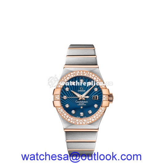 Omega Constellation 31mm Co-Axial Two Tone / Snow Diamonds 123.25.31.20.53.001 Omega Constellation 31mm Co-Axial Two Tone / Snow Diamonds 123.25.31.20.53.001