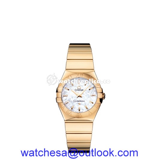 Omega Constellation 27mm Quartz Polished Yellow Gold / MOP 123.50.27.60.05.004 Omega Constellation 27mm Quartz Polished Yellow Gold / MOP 123.50.27.60.05.004