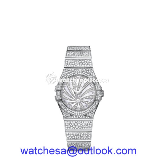 Omega Constellation 27mm Luxury Edition Quartz White Gold Full Set 123.55.27.60.55.010 Omega Constellation 27mm Luxury Edition Quartz White Gold Full Set 123.55.27.60.55.010