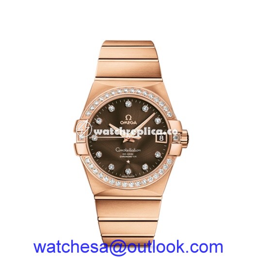 Omega Constellation 38mm Co-Axial Brushed 123.55.38.21.63.001 Omega Constellation 38mm Co-Axial Brushed 123.55.38.21.63.001