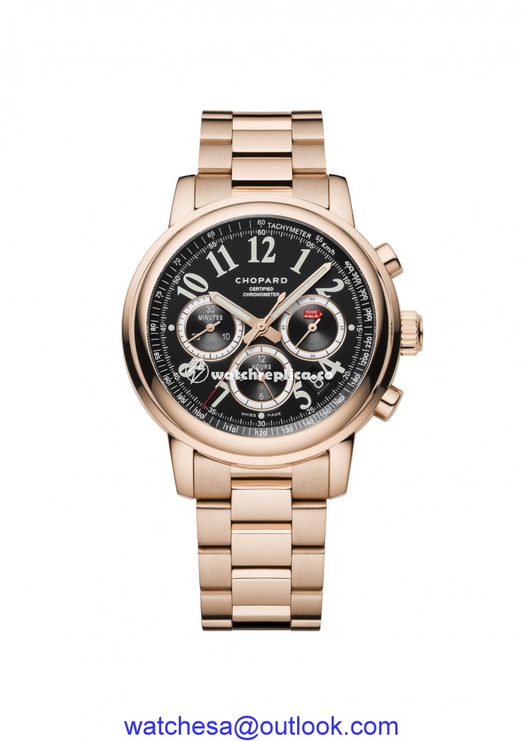 Chopard Mille Miglia Chronograph Rose Gold / Black / Bracelet 151274-5002 Chopard Mille Miglia Chronograph Rose Gold / Black / Bracelet 151274-5002