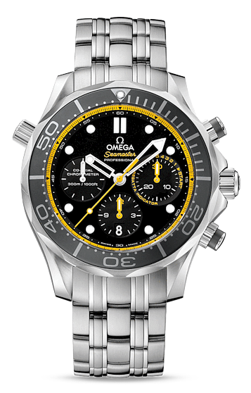 Omega Seamaster Diver 300M Co-Axial Chronograph 44MM Yellow 212.30.44.50.01.002 Omega Seamaster Diver 300M Co-Axial Chronograph 44MM Yellow 212.30.44.50.01.002