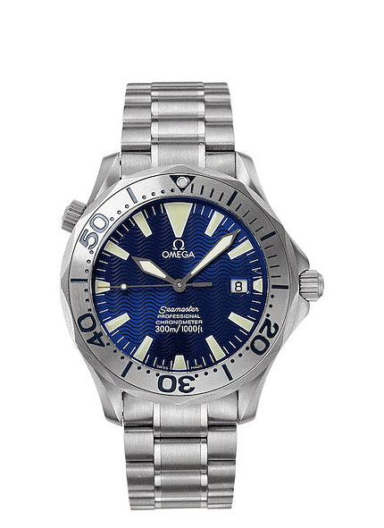 Omega Seamaster Diver 300M Chronometer Electric Blue Titanium 2232.80.00 Omega Seamaster Diver 300M Chronometer Electric Blue Titanium 2232.80.00