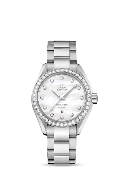 Omega Seamaster Aqua Terra Master Co-Axial Calibre 8520 34MM Diamond 231.15.34.20.55.002 Omega Seamaster Aqua Terra Master Co-Axial Calibre 8520 34MM Diamond 231.15.34.20.55.002