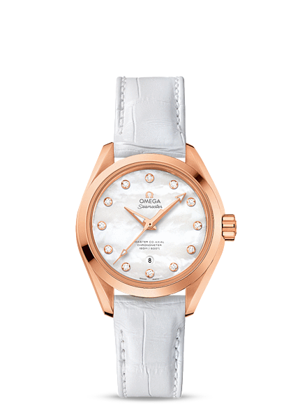 Omega Seamaster Aqua Terra Master Co-Axial Calibre 8521 34MM Sedna / Strap 231.53.34.20.55.001 Omega Seamaster Aqua Terra Master Co-Axial Calibre 8521 34MM Sedna / Strap 231.53.34.20.55.001