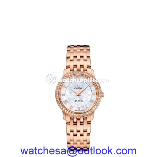 Omega Deville Prestige Quartz 27mm Red Gold / Diamond / MOP 413.55.27.60.05.002 Omega Deville Prestige Quartz 27mm Red Gold / Diamond / MOP 413.55.27.60.05.002