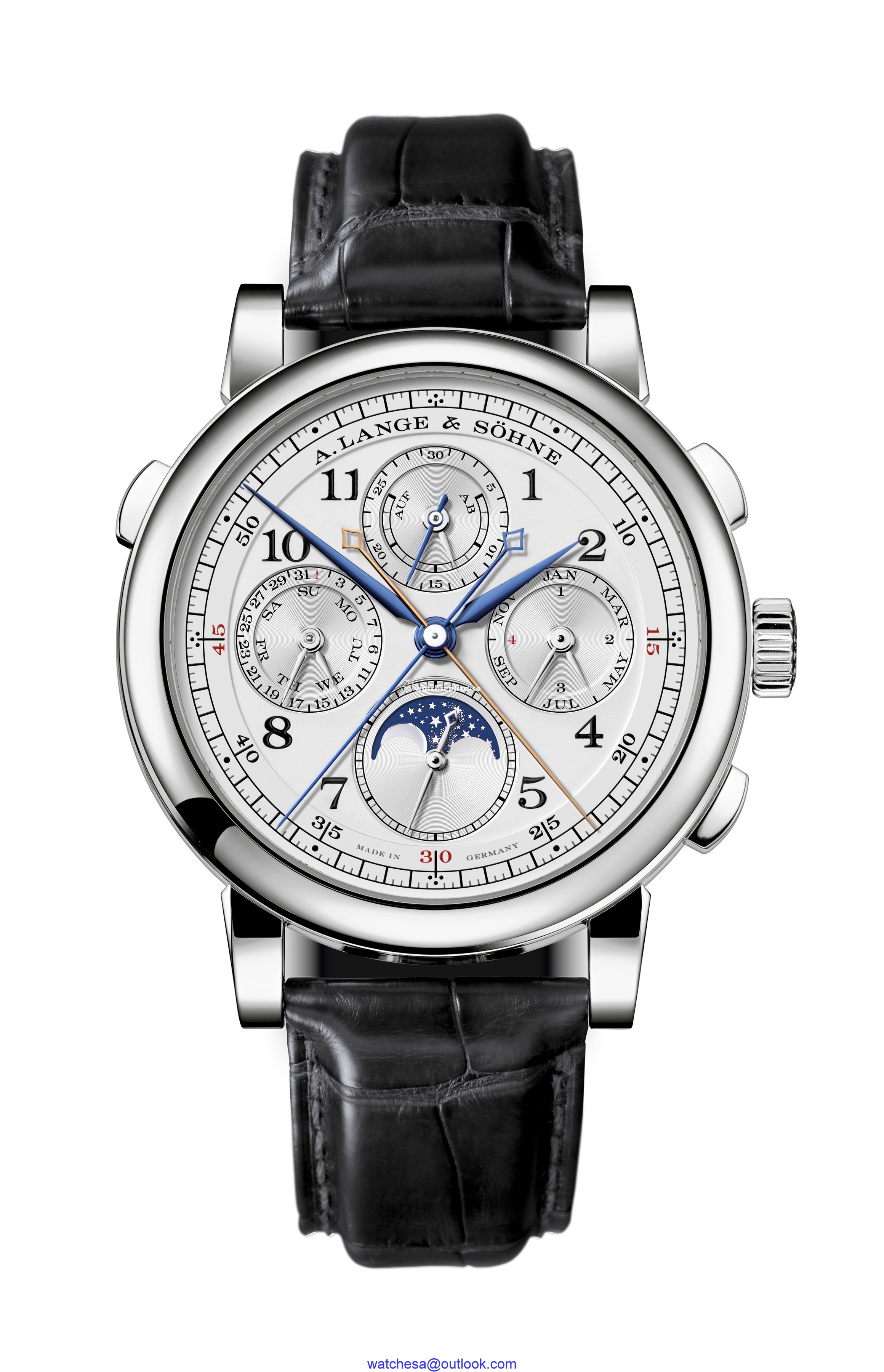 A. Lange & Sohne 1815 Rattrapante Perpetual Calendar Platinum 421.025 A. Lange & Sohne 1815 Rattrapante Perpetual Calendar Platinum 421.025