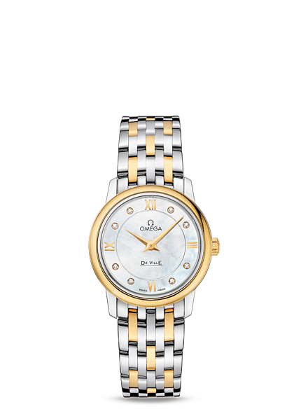 Omega Deville Prestige Quartz 27mm Two Tone 424.20.27.60.55.001 Omega Deville Prestige Quartz 27mm Two Tone 424.20.27.60.55.001