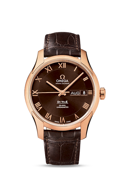 Omega Deville Annual Calendar Co-Axial Gold / Brown / Alligator 431.53.41.22.13.001 Omega Deville Annual Calendar Co-Axial Gold / Brown / Alligator 431.53.41.22.13.001