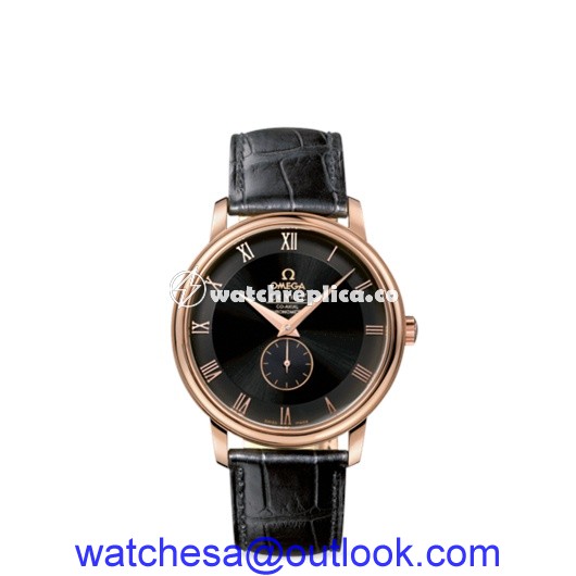 Omega Deville Prestige Co-Axial Small Seconds 39mm Red Gold / Black 4614.50.01 Omega Deville Prestige Co-Axial Small Seconds 39mm Red Gold / Black 4614.50.01