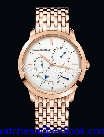Girard-Perregaux 1966 Annual Calendar Equation of Time Pink Gold Bracelet 49538-52-131-52A Girard-Perregaux 1966 Annual Calendar Equation of Time Pink Gold Bracelet 49538-52-131-52A
