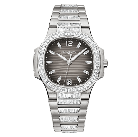 Patek Philippe Nautilus 7014 White Gold Smoke Gray 7014/1G-001 Patek Philippe Nautilus 7014 White Gold Smoke Gray 7014/1G-001