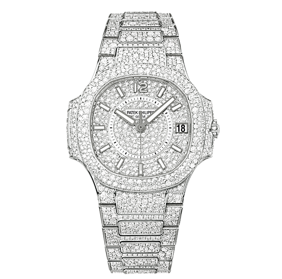 Patek Philippe Nautilus 7021 White Gold Gridless Diamond 7021/1G-001 Patek Philippe Nautilus 7021 White Gold Gridless Diamond 7021/1G-001