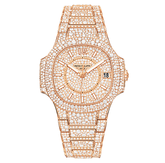 Patek Philippe Nautilus 7021 Rose Gold Gridless Diamond 7021/1R-001 Patek Philippe Nautilus 7021 Rose Gold Gridless Diamond 7021/1R-001