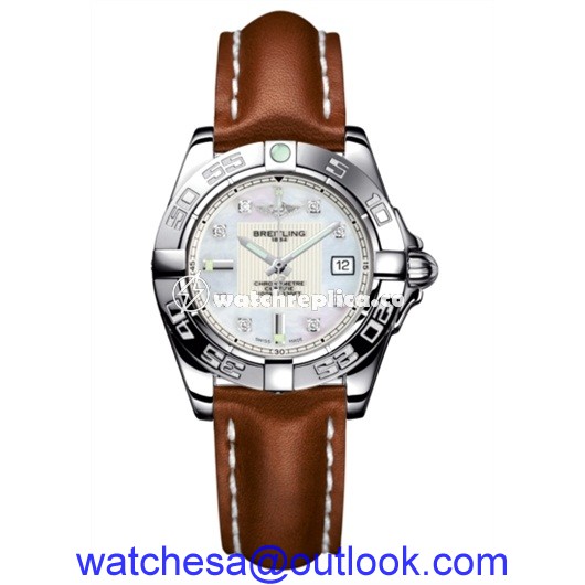 Breitling Galactic 32 MOP / Diamond / Calf A71356L2.A708.406X Breitling Galactic 32 MOP / Diamond / Calf A71356L2.A708.406X