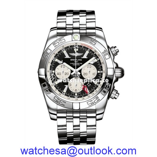 Breitling Chronomat GMT Steel / Black / Bracelet AB041012.BA69.383A Breitling Chronomat GMT Steel / Black / Bracelet AB041012.BA69.383A