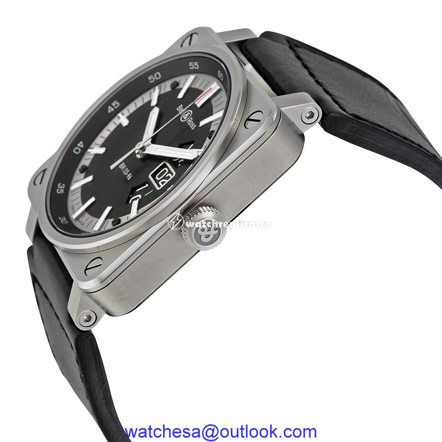 Bell & Ross Aviation BR0396-SI-ST back Bell & Ross Aviation BR0396-SI-ST back