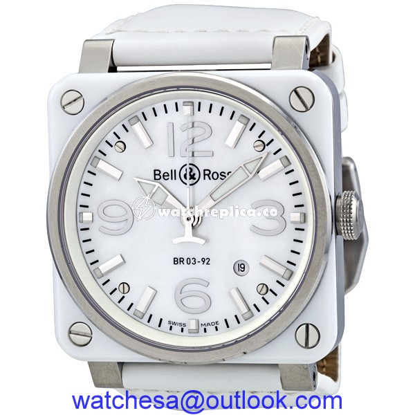 Bell & Ross Aviation BR0392-WH-C/SCA Bell & Ross Aviation BR0392-WH-C/SCA