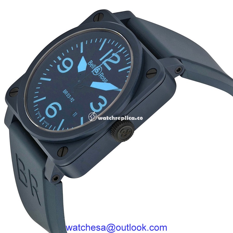 Bell & Ross Aviation BR0392-CERAM-BLUE back Bell & Ross Aviation BR0392-CERAM-BLUE back