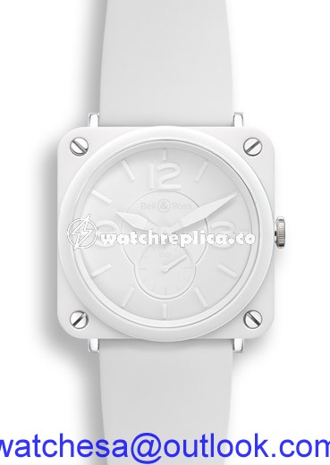 Bell & Ross BR S White Ceramic Phantom BRSWHCPHSRB Bell & Ross BR S White Ceramic Phantom BRSWHCPHSRB