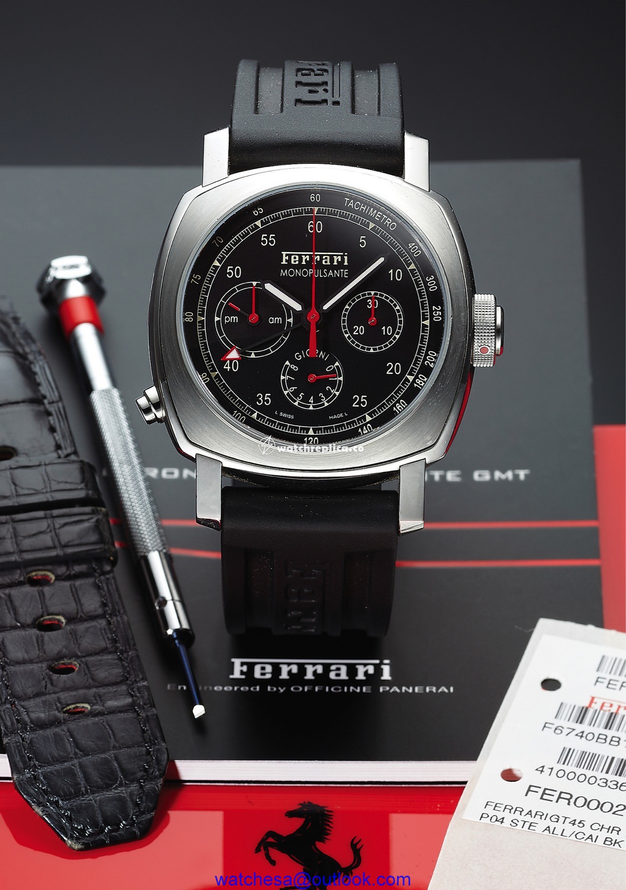 Panerai Ferrari Granturismo 8 Days Chrono Monopulsante GMT FER00020 Panerai Ferrari Granturismo 8 Days Chrono Monopulsante GMT FER00020