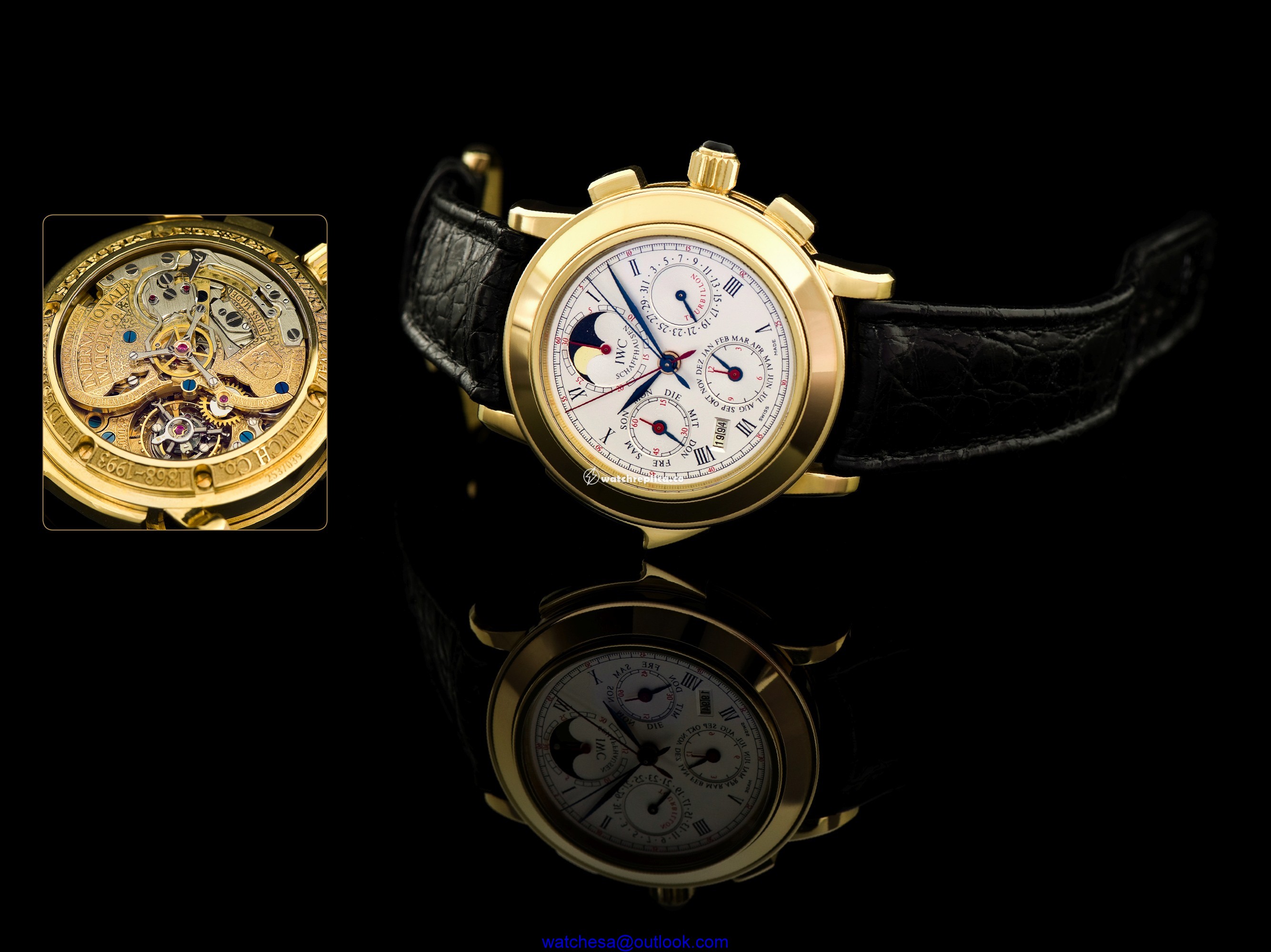 IWC Destriero Scafusia Yellow Gold / German IW1868-12 IWC Destriero Scafusia Yellow Gold / German IW1868-12