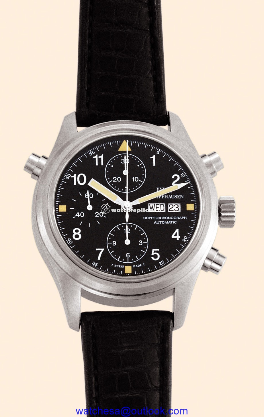 IWC Pilot's Watch Doppelchronograph English Alligator IW3713-03 IWC Pilot's Watch Doppelchronograph English Alligator IW3713-03
