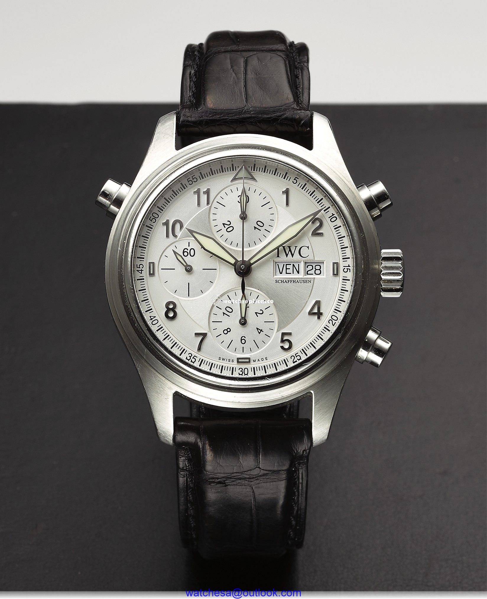 IWC Pilot's Watch Doppelchronograph Spitfire French Alligator IW3713-44 IWC Pilot's Watch Doppelchronograph Spitfire French Alligator IW3713-44