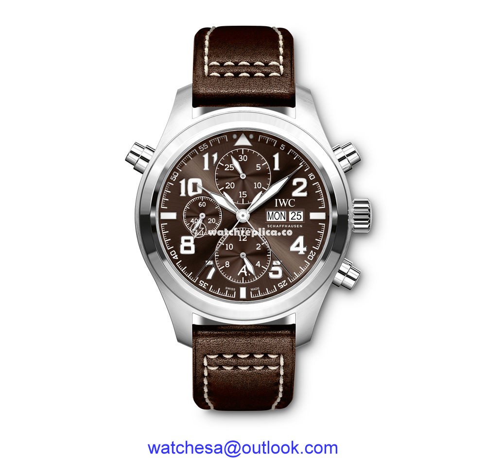 IWC Pilot's Watch Spitfire Double Chronograph Antoine de Saint Exupery IW3718-08 IWC Pilot's Watch Spitfire Double Chronograph Antoine de Saint Exupery IW3718-08