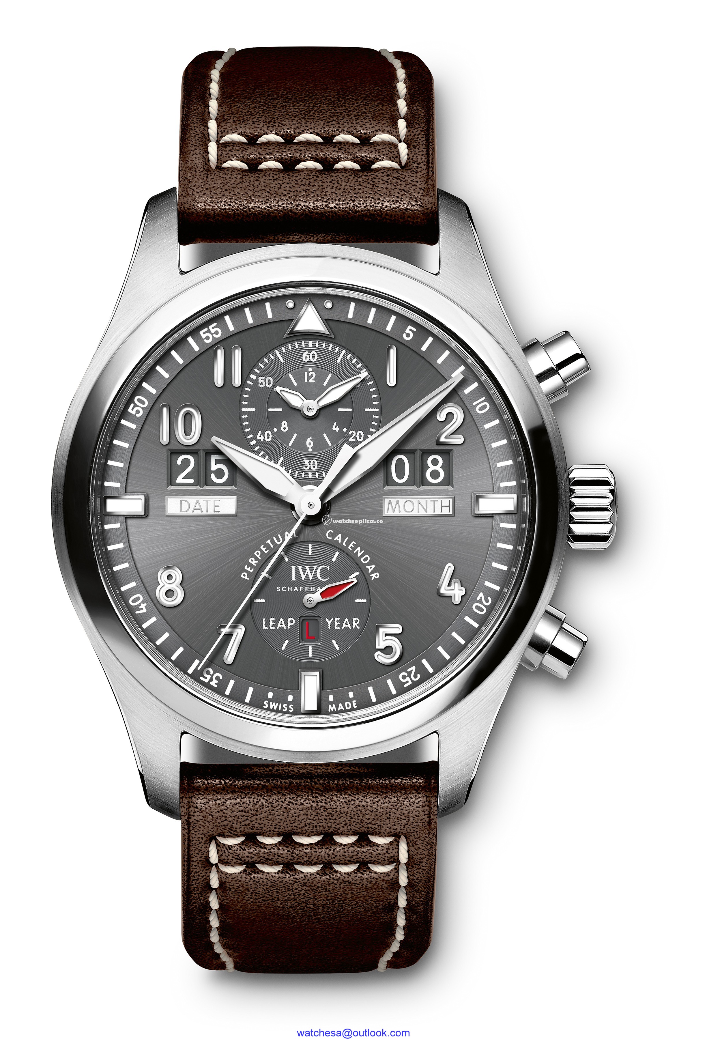 IWC Pilot's Watch Spitfire Perpetual Calendar Digital Date-Month Stainless Steel IW3791-08 IWC Pilot's Watch Spitfire Perpetual Calendar Digital Date-Month Stainless Steel IW3791-08