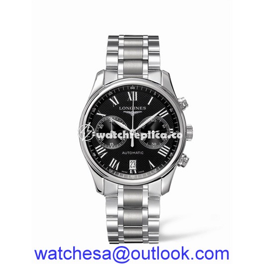Longines Master Collection Chronograph Black Bracelet L2.629.4.51.6 Longines Master Collection Chronograph Black Bracelet L2.629.4.51.6