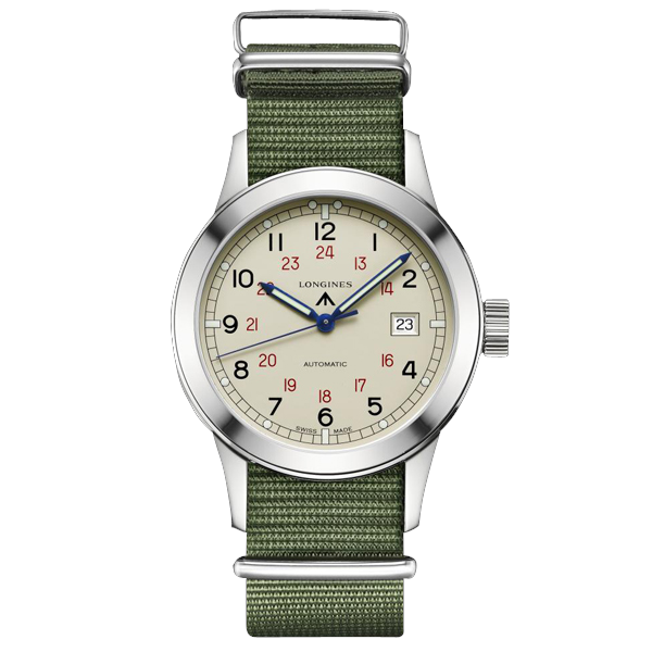 Longines Heritage Military COSD Ivory L2.832.4.73.5 Longines Heritage Military COSD Ivory L2.832.4.73.5