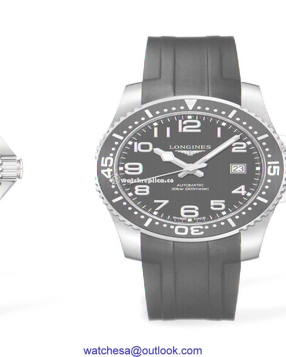 Longines Hydroconquest Automatic 41 Red Rubber L3.695.4.59.2 Longines Hydroconquest Automatic 41 Red Rubber L3.695.4.59.2