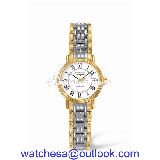 Longines Presence 25.5 Automatic Yellow Roman Bracelet Two Tone L4.221.2.11.7 Longines Presence 25.5 Automatic Yellow Roman Bracelet Two Tone L4.221.2.11.7
