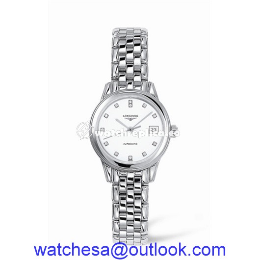 Longines Flagship 26 Automatic Stainless Steel White Diamond L4.274.4.27.6 Longines Flagship 26 Automatic Stainless Steel White Diamond L4.274.4.27.6