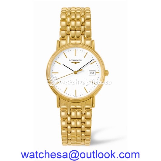 Longines Presence 33 Quartz Yellow L4.720.2.12.8 Longines Presence 33 Quartz Yellow L4.720.2.12.8
