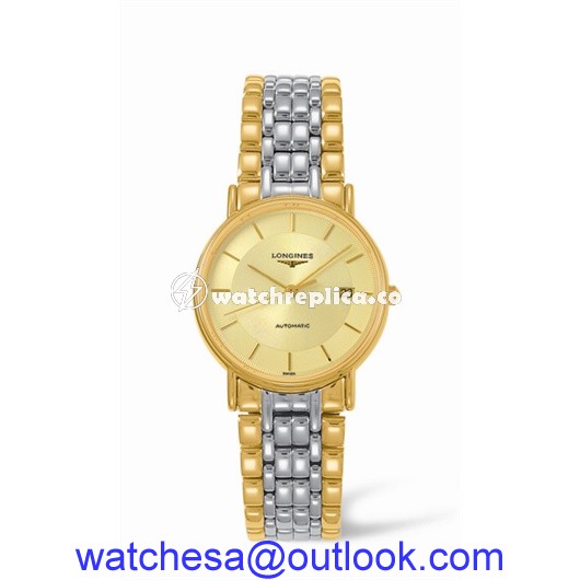 Longines Presence 34.5 Automatic Yellow Stick Yellow Bracelet Two Tone L4.721.2.42.7 Longines Presence 34.5 Automatic Yellow Stick Yellow Bracelet Two Tone L4.721.2.42.7