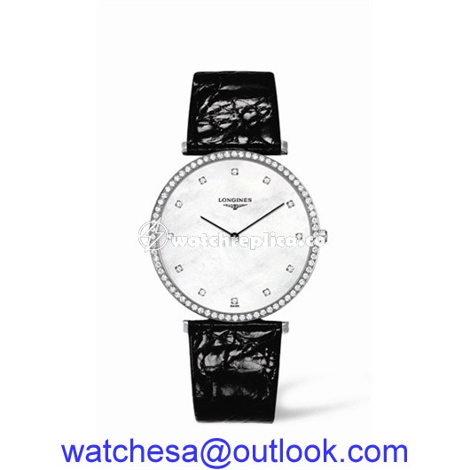 Longines La Grande Classique 37 Quartz Diamond Bezel L4.770.0.80.4 Longines La Grande Classique 37 Quartz Diamond Bezel L4.770.0.80.4