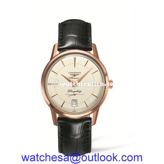 Longines Heritage Flagship Pink Gold L4.795.8.78.2 Longines Heritage Flagship Pink Gold L4.795.8.78.2
