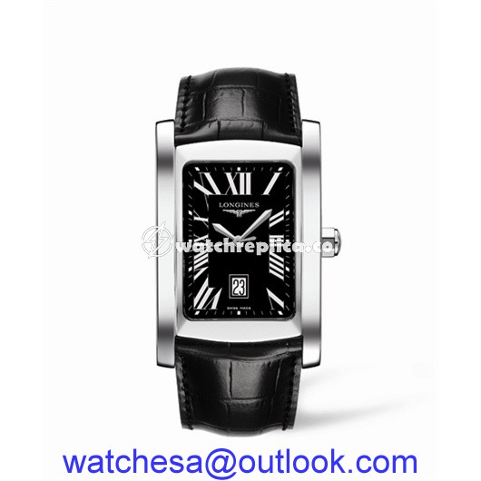 Longines DolceVita XL Stainless Steel Black Roman L5.686.4.79.3 Longines DolceVita XL Stainless Steel Black Roman L5.686.4.79.3