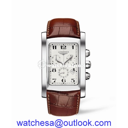 Longines DolceVita XL Chronograph Stainless Steel Arabic L5.687.4.73.4 Longines DolceVita XL Chronograph Stainless Steel Arabic L5.687.4.73.4