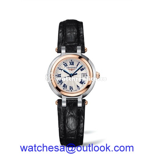 Longines PrimaLuna Quartz 26.5 Two Tone Pink Leather L8.110.5.78.2 Longines PrimaLuna Quartz 26.5 Two Tone Pink Leather L8.110.5.78.2